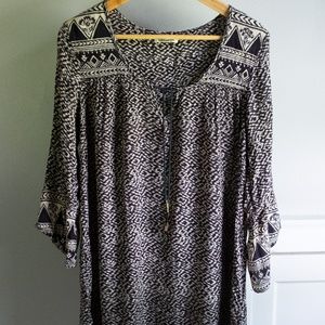 Billabong Black/Cream Printed Tunic